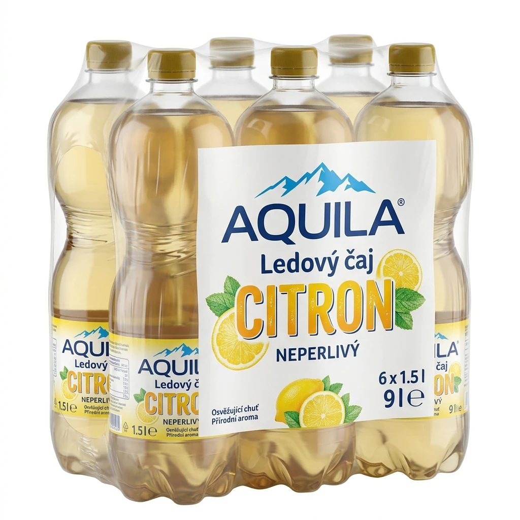 AQUILA Ledový čaj citron 6 x 1,5 l