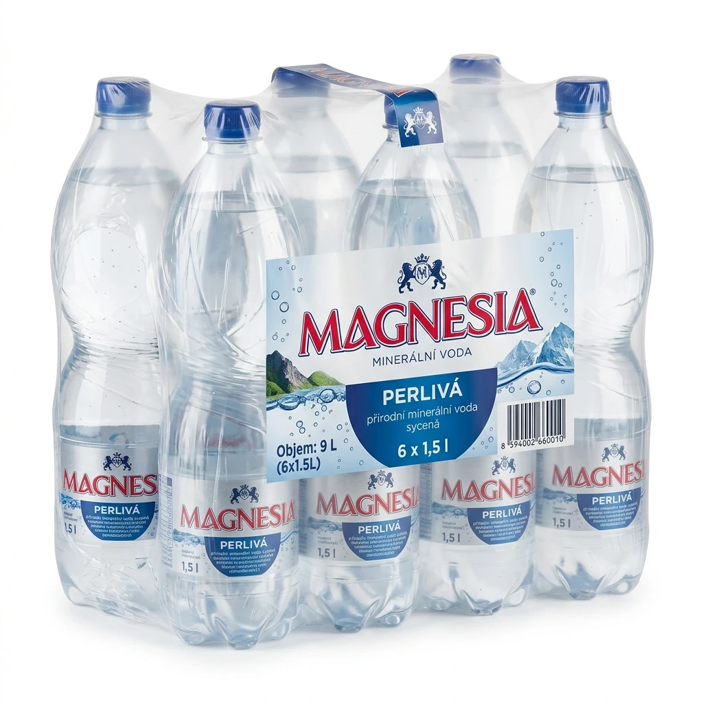 MAGNESIA Voda minerální perlivá 6 x 1,5 l