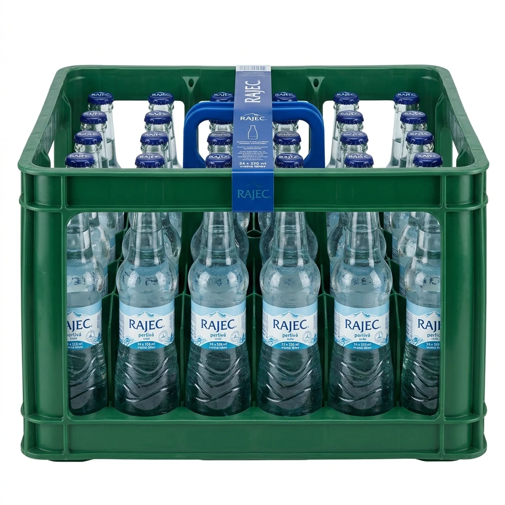 RAJEC Voda perlivá 24 x 330 ml vratná láhev