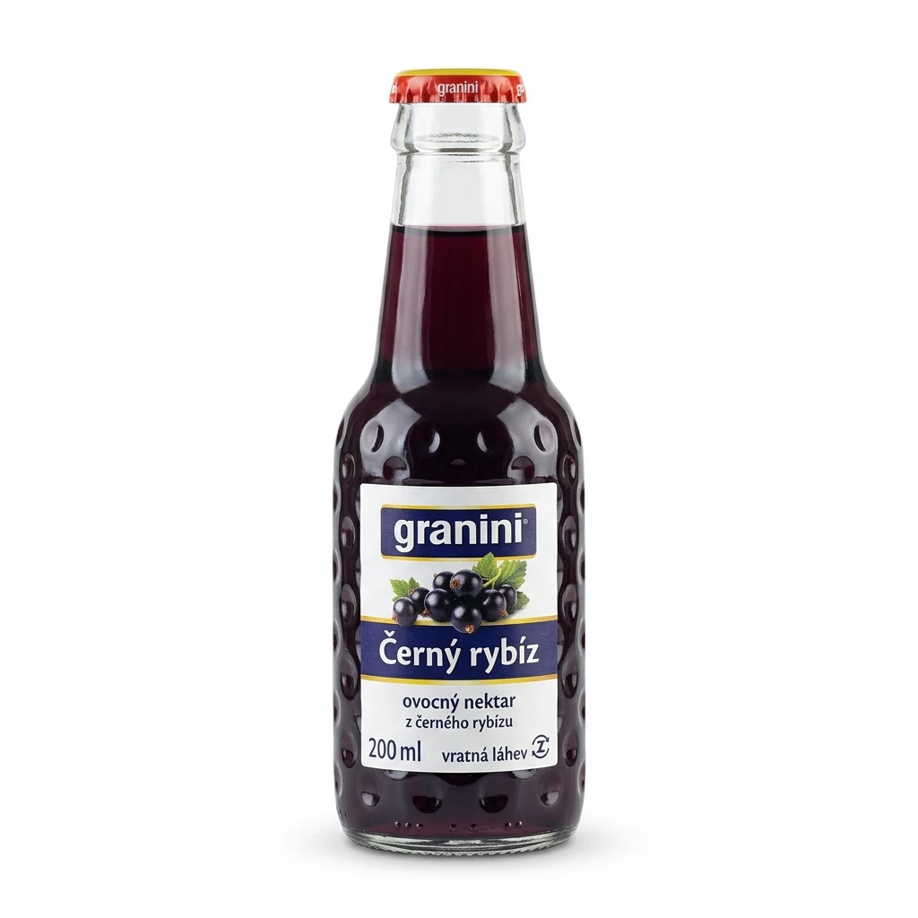granini Černý rybíz 24 x 200 ml vratná láhev