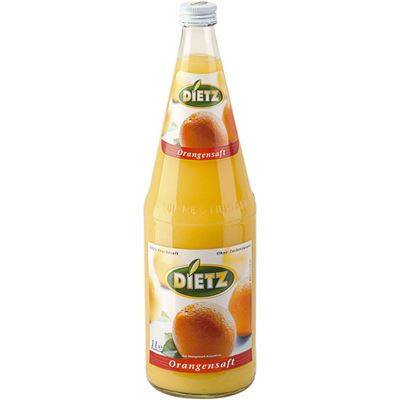 Dietz 100% šťáva pomeranč 6 x 1 l vratná láhev