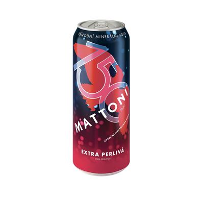 MATTONI Voda minerální Extra perlivá 4 x 500 ml plech