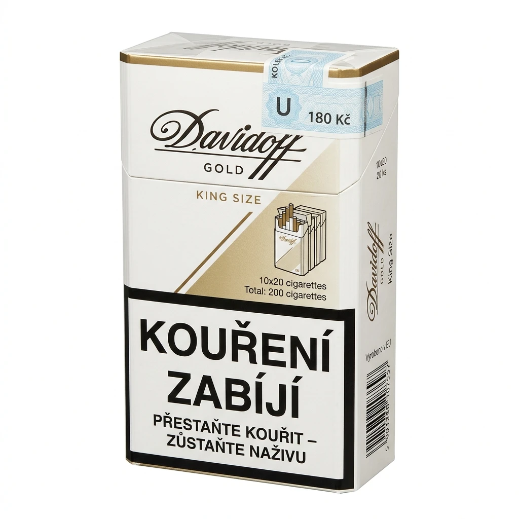 Davidoff Gold king size tvrdé bal. 10 krab. 20 ks kolek U 180 Kč VO cena