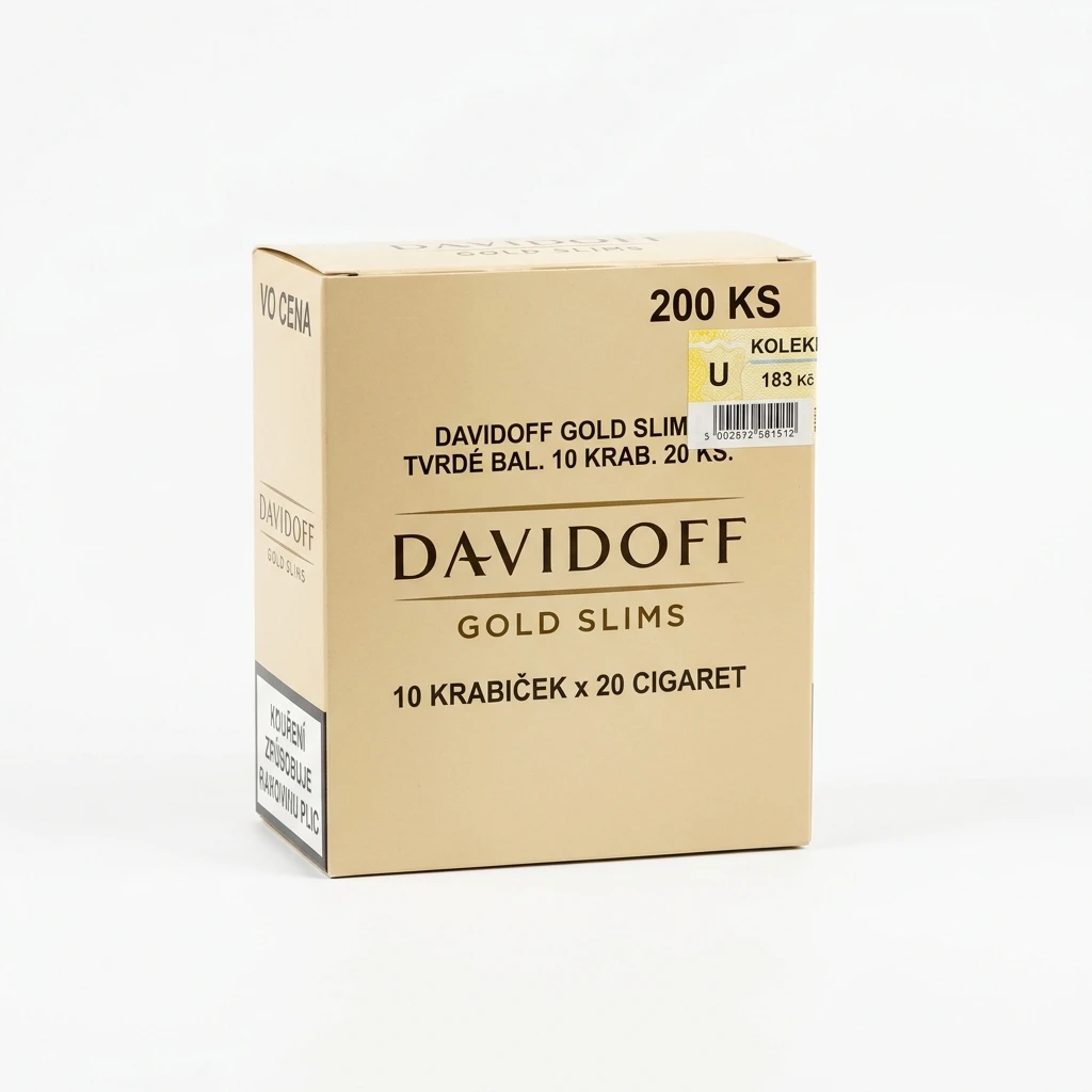 Davidoff Gold slim tvrdé bal. 10 krab. 20 ks kolek U 183 Kč VO cena