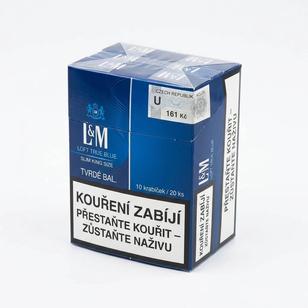 L&M Loft True Blue slim king size tvrdé bal. 10 krab. 20 ks kolek U 161 Kč VO cena