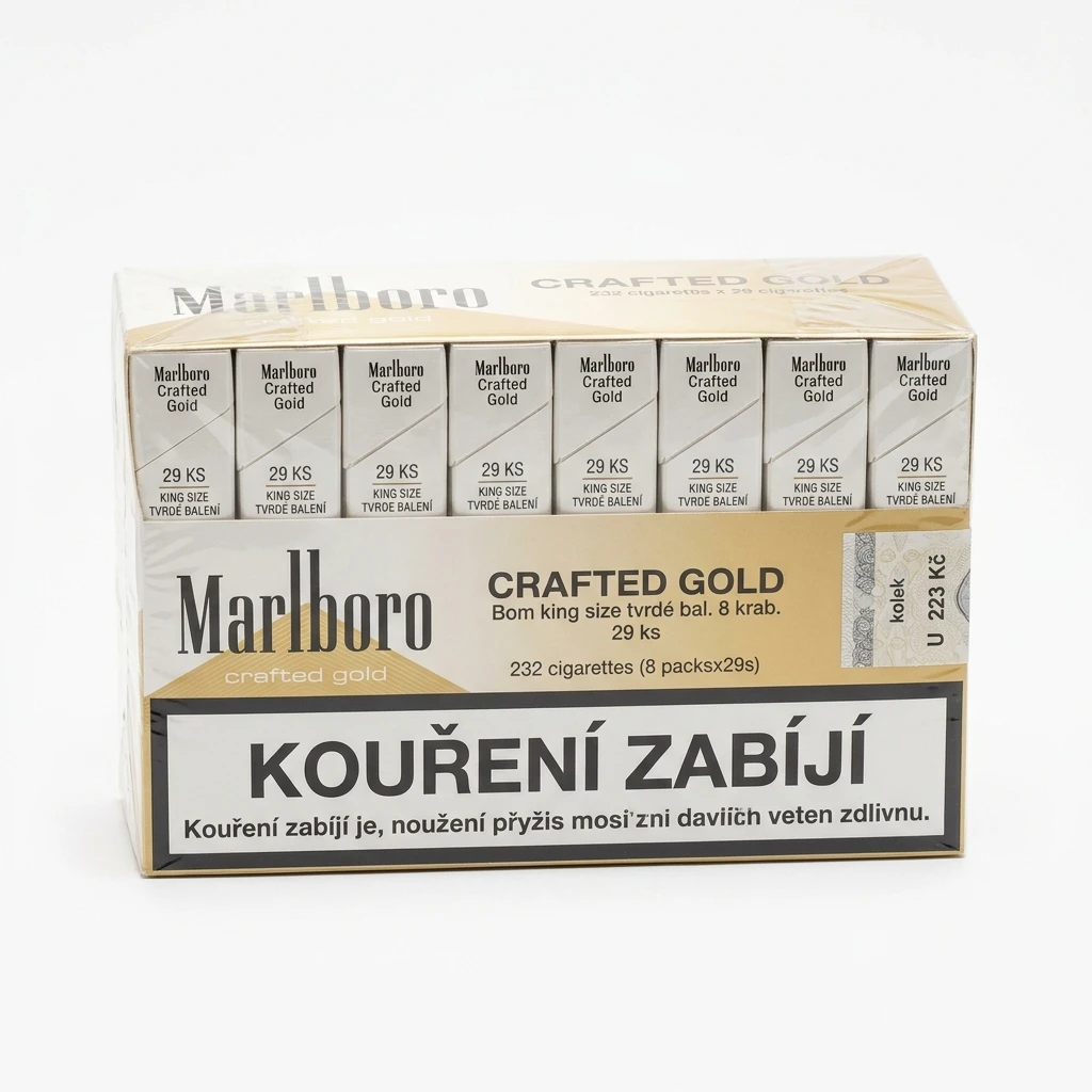 Marlboro Crafted Gold Bom king size tvrdé bal. 8 krab. 29 ks kolek U 223 Kč VO cena