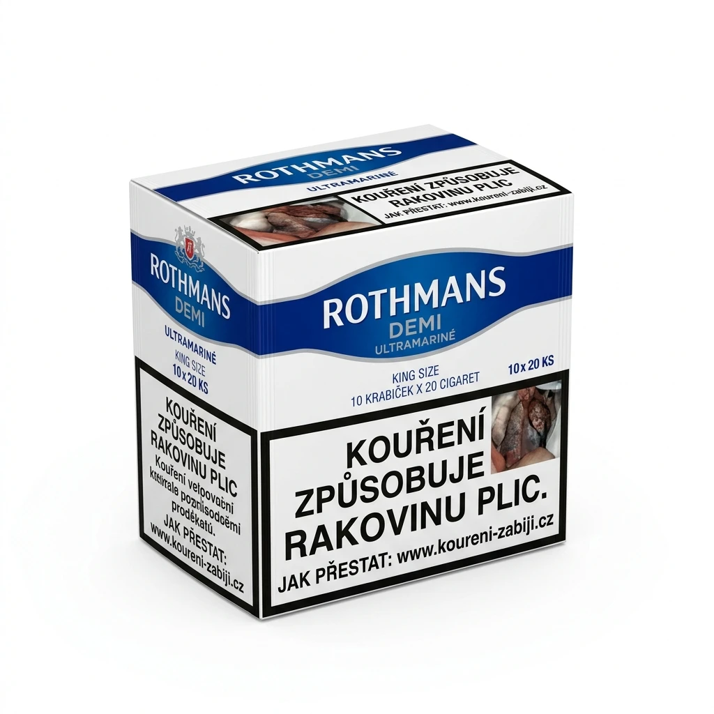 Rothmans Demi Ultramarine king size tvrdé bal. 10 krab. 20 ks kolek U 159 Kč VO cena