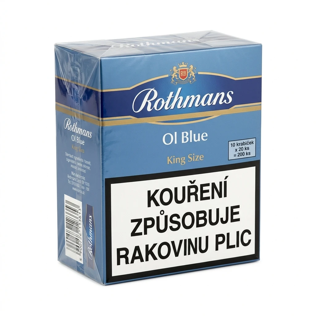 Rothmans Ol Blue king size tvrdé bal. 10 krab. 20 ks kolek U 161 Kč VO cena