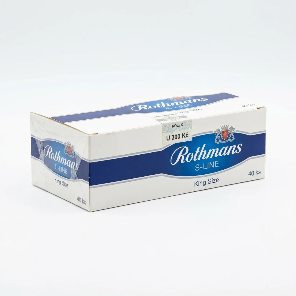 Rothmans S-Line Blue king size tvrdé bal. 8 krab. 40 ks kolek U 300 Kč VO cena