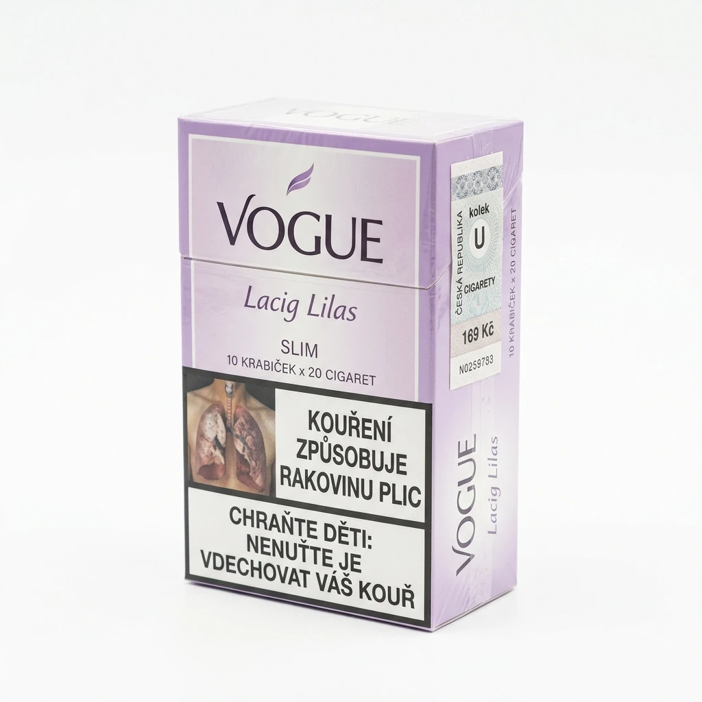 Vogue Lacig Lilas slim tvrdé bal. 10 krab. 20 ks kolek U 169 Kč VO cena