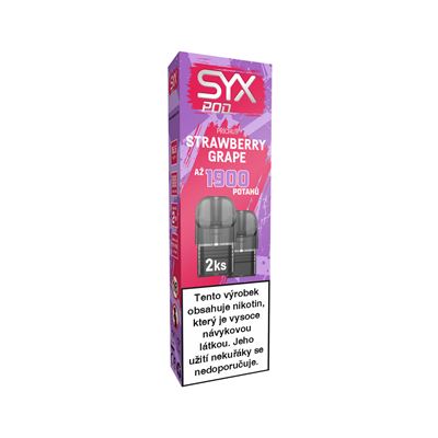 SYX Pod Grape/hroznové víno Strawberry/jahoda kolek R/U 1 ks