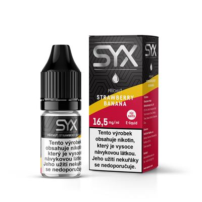 SYX NS Strawberry/jahoda Banana/banán 16,5 mg R/U 5 ks