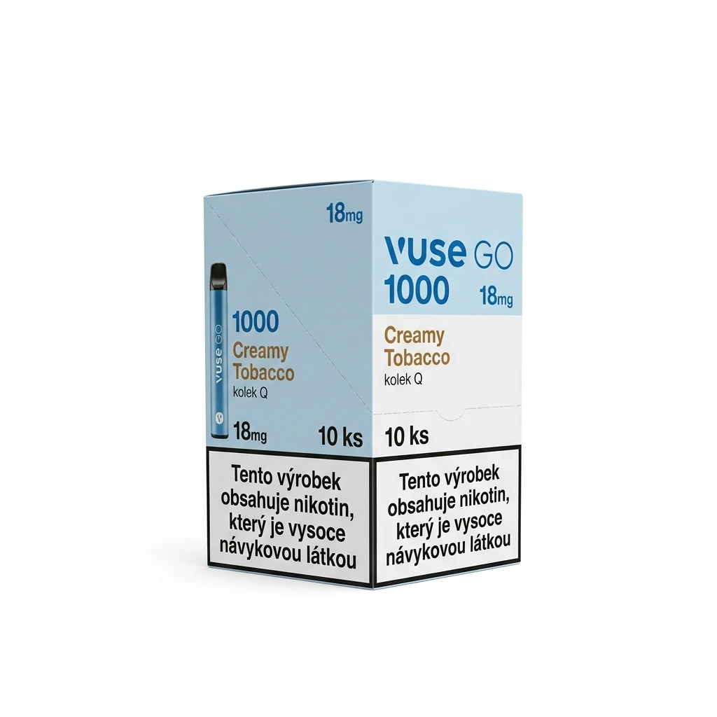 VUSE GO 1000 18mg Creamy Tobacco kolek Q 10 ks
