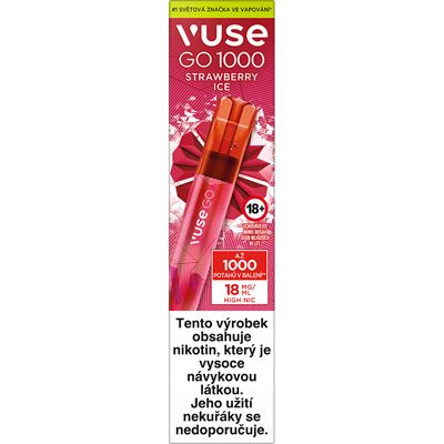 VUSE GO 1000 Strawberry/jahoda 18 mg kolek R bal. 10 ks