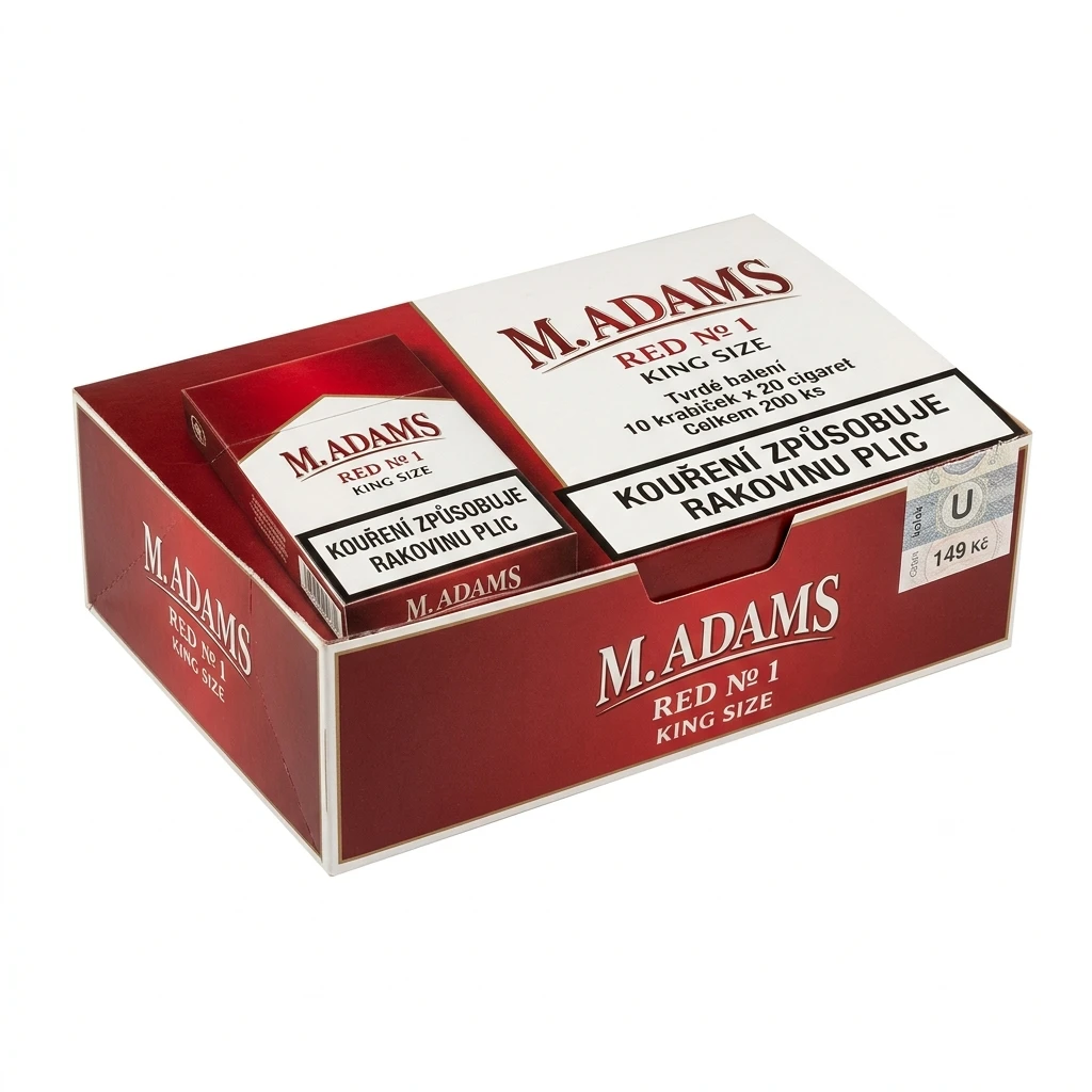 M. ADAMS Red No 1 king size tvrdé bal. 10 krab. 10 ks kolek U 149 Kč VO cena