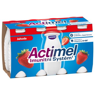 Danone Actimel jogurtové mléko jahoda chlaz. 3 x (8 x 100 g)