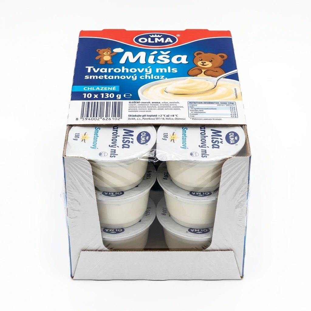 OLMA Míša Tvarohový mls smetanový chlaz. 10 x 130 g