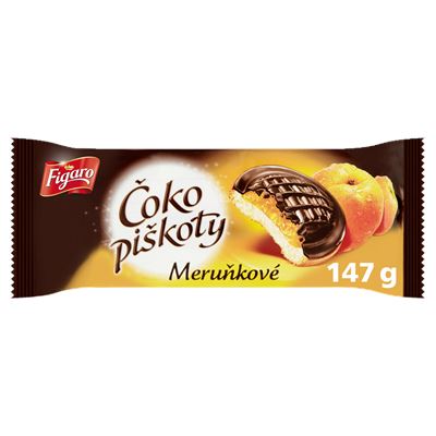OPAVIA Figaro Čokopiškoty meruňka 6 x 147 g