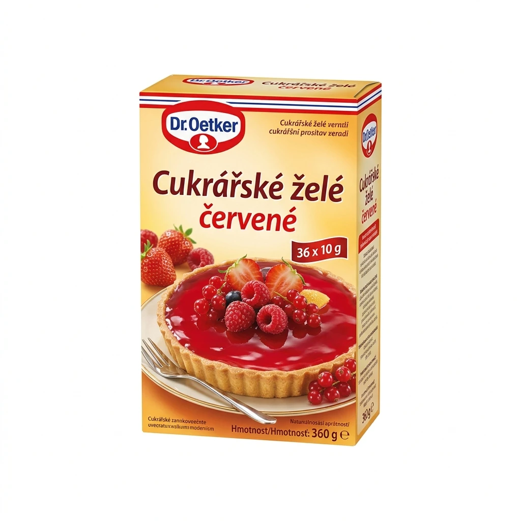 Dr. Oetker Cukrářské želé červené 36 x 10 g