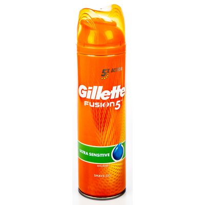 Gillette Fusion gel na holení sensitive 200 ml