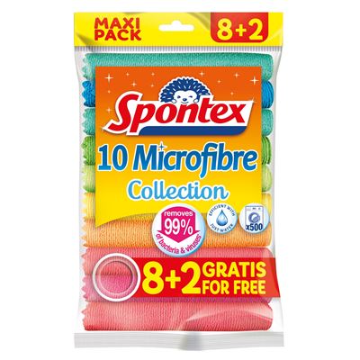 Spontex Utěrka Microfibre 8 + 2 ks