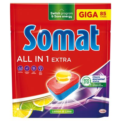 Somat All in 1 Extra Lemon tablety do myčky 85 ks