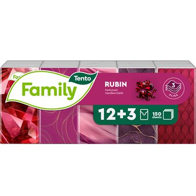 Tento Kapesníky Rubin 3vrstvé 15 x 10 ks