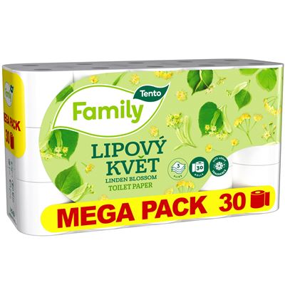 Tento Toaletní papír lipový květ 3vrstvý 30 ks