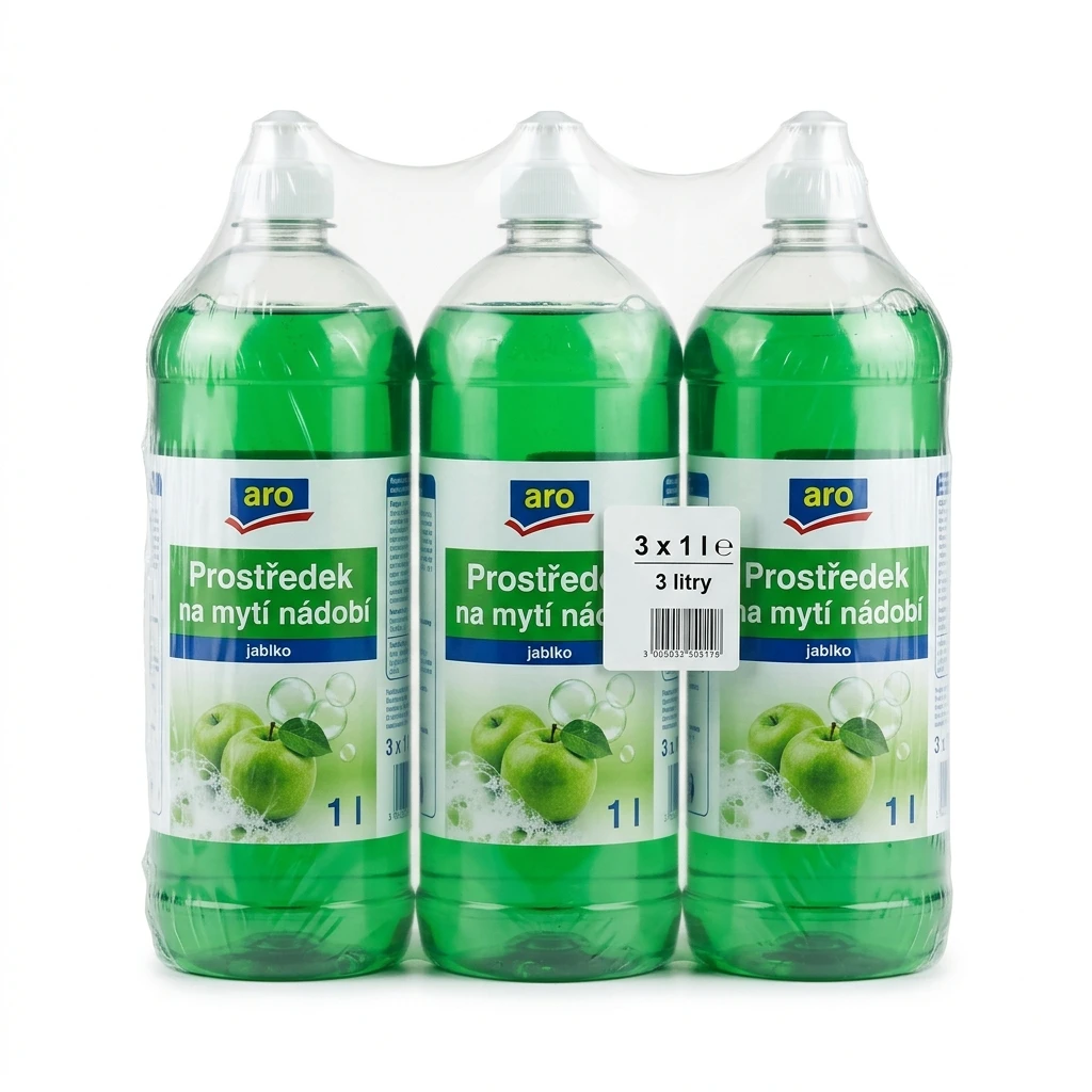 aro Prostředek na mytí nádobí jablko 3 x 1 l