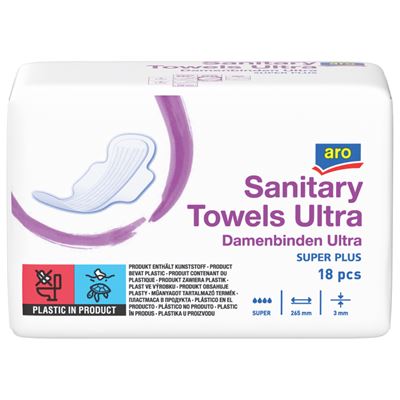 aro Ultra Super Plus dámské vložky 18 ks