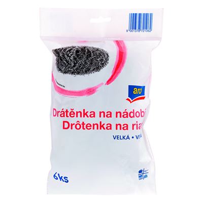 aro Drátěnka na nádobí velká 6 ks