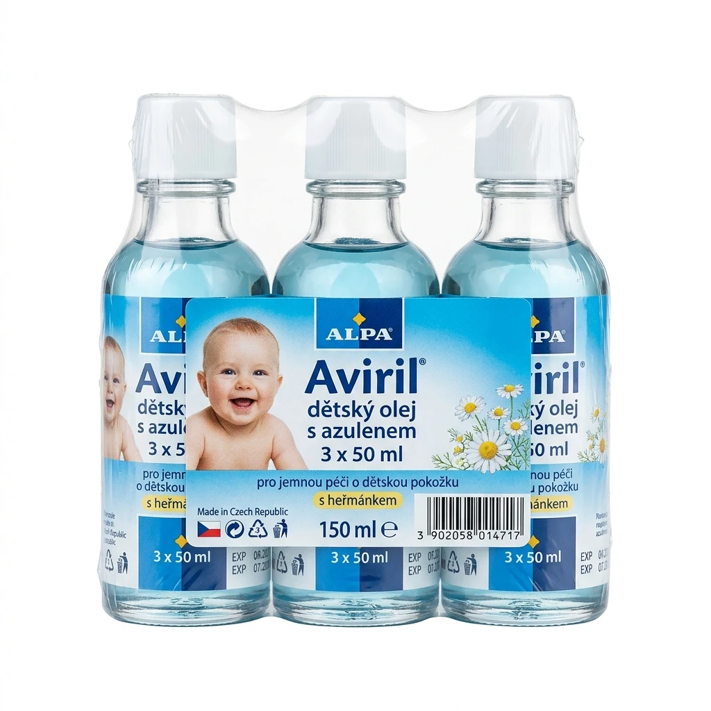 ALPA Aviril dětský olej s azulenem 3 x 50 ml
