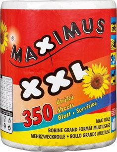 MAXIMUS Utěrky kuchyňské papírové 2vrstvé 115 m 1 ks
