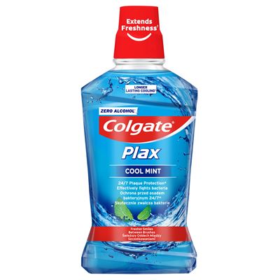 Colgate Plax Cool Mint/máta ústní voda bez alkoholu 500 ml