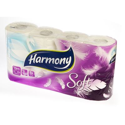 HARMONY Soft Toaletní papír 3vrstvý 17 m 8 ks