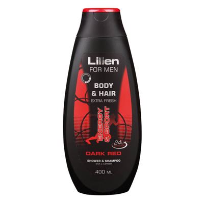 Lilien Dark Red 2v1 Sprchový gel pánský 400 ml