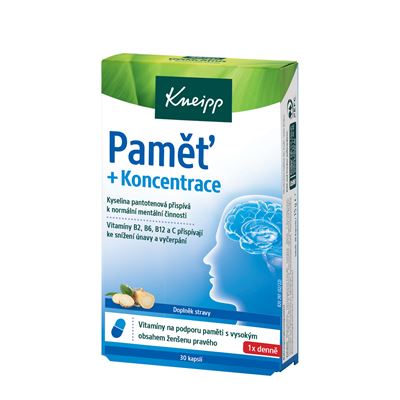 Kneipp Paměť + koncentrace 30 tablet