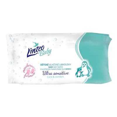 Linteo Sensitive Dětské vlhčené ubrousky 64 ks