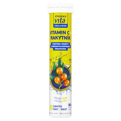 maxi vita Vitamín C šumivé tablety 20 ks