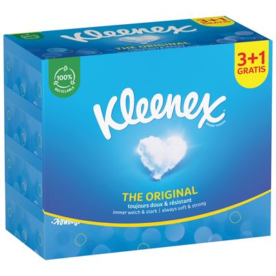 Kleenex Original kapesníky 3vrstvé 4 x 72 ks box