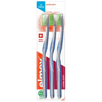 elmex Ultra Soft měkký zubní kartáček 3 ks