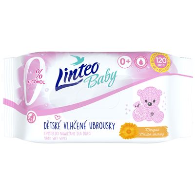 Linteo Dětské vlhčené ubrousky 120 ks
