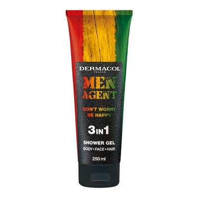 DERMACOL Men Sprchový gel Agent Don't Worry Be Happy 3v1 250 ml