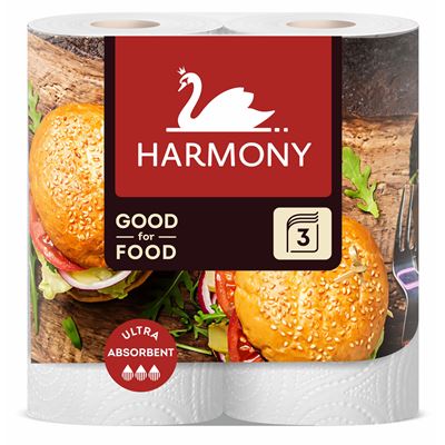 HARMONY Kuchyňské utěrky Good for Food 3vrstvé 2 ks