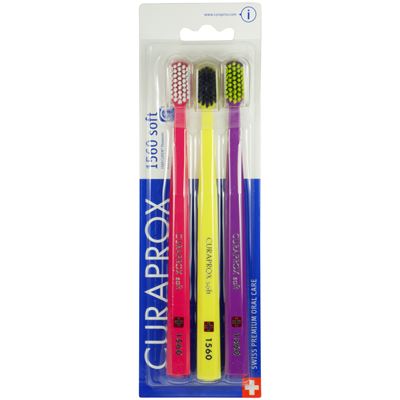 CURAPROX Zubní kartáček 1560 Soft 3 ks