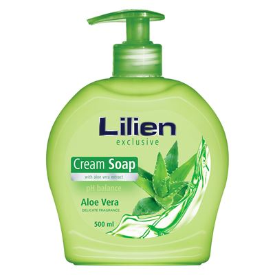 Lilien Cream Soap Aloe Vera Tekuté mýdlo 500 ml