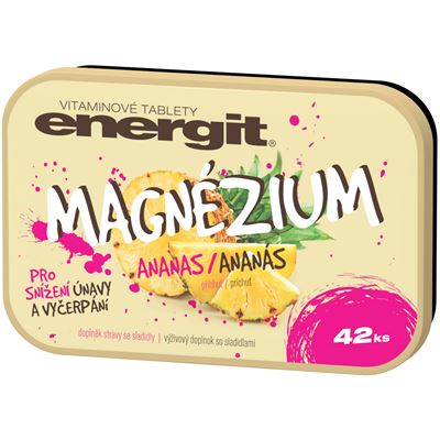 energit Magnézium příchuť ananas 42 ks 38 g
