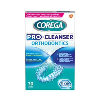 COREGA Pro Cleanser Orthodontics čisticí tablety 30 tablet