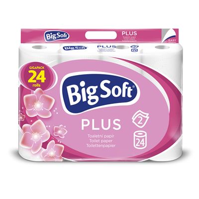 BIG SOFT Plus Toaletní papír 2vrstvý 17,6 m 24 ks