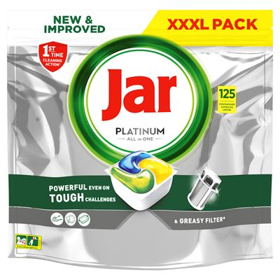 Jar Platinum All in One Kapsle do myčky 125 ks
